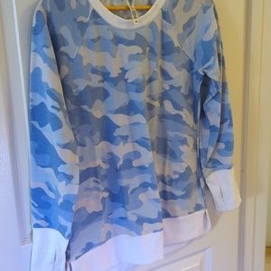 RBX size small blue camo long sleeve